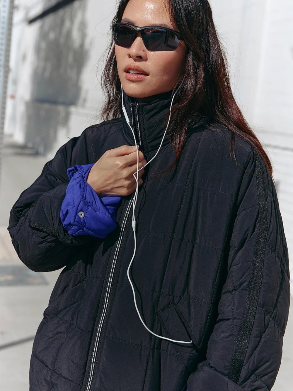Free People Pippa Packable Puffer Jacket - Size: M - Color: Black
